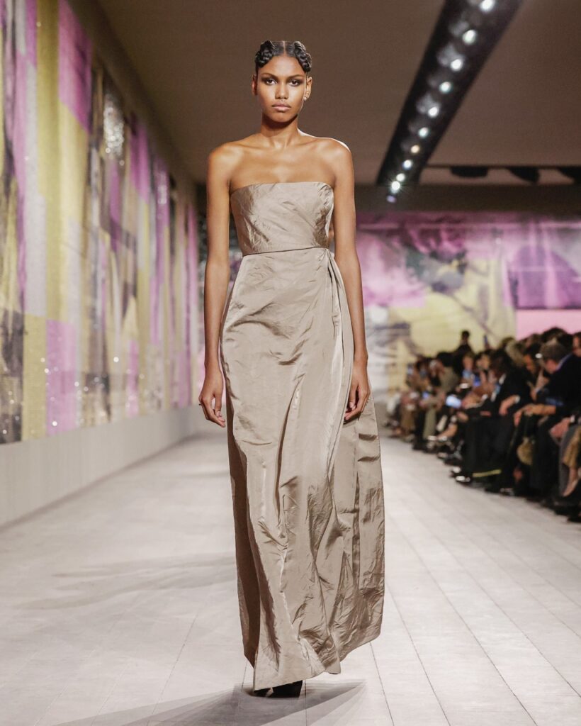 Dior satin dress cheap